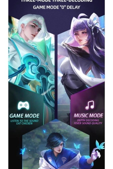 Pazariz Kablosuz Oyuncu Kulaklığı Rgb Işıklı Çift Mikrofonlu 3 Modlu Bluetooth 5.0 G10 - 3