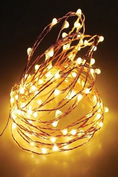 Pazariz Bakır Tel Peri Led 2 Metre Pilli Ge3001