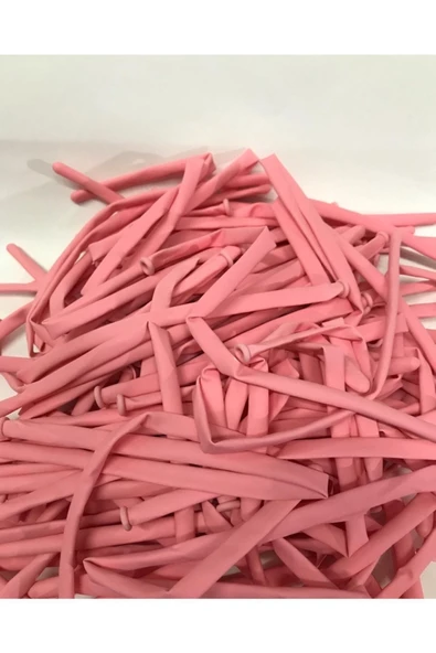 Pazariz Model 260 Sosis Makaron Balon 10 Adet Pembe