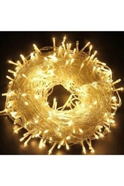 Pazariz 10mt Peri Günışığı 100 Led Pilli Noel Parti Yılbaşı Ağaç Dekor Aydınlatma Lamba Animasyonlu Süsleme ürün görseli 1