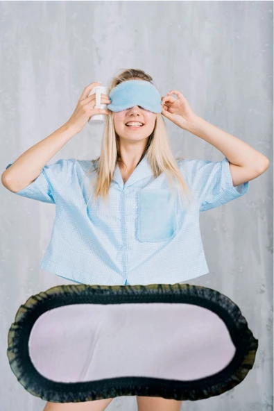 Pazariz Uyku Göz Bandı Maskesi Işık Önleyici Gözlük Maske Bant Eye Mask