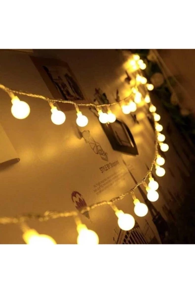 Pazariz 5 Metre 20 Top Ile Muhteşem Şeffaf Kablolu Günışığı Led - Resim 2