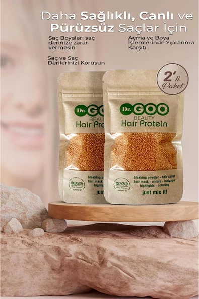 Pazariz 2x50gr Saç Bakım Proteini / Hair Protein - Saç Açma Ve Boya Işlemlerinde Yıpranmalara Karşı Ürün