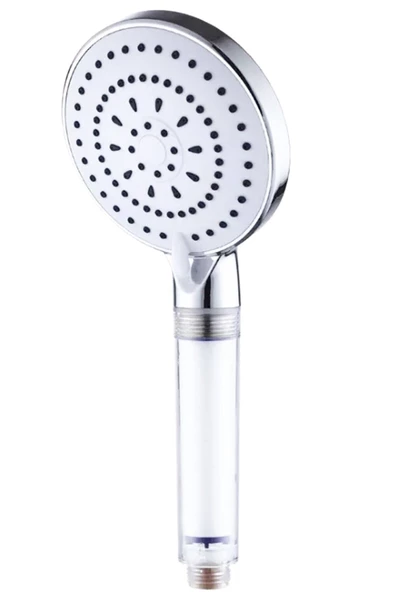 Pazariz 4 Fonksiyonlu Filtreli Duş Başlığı Kireç Önleyici Filtre Beyaz Krom ürün görseli