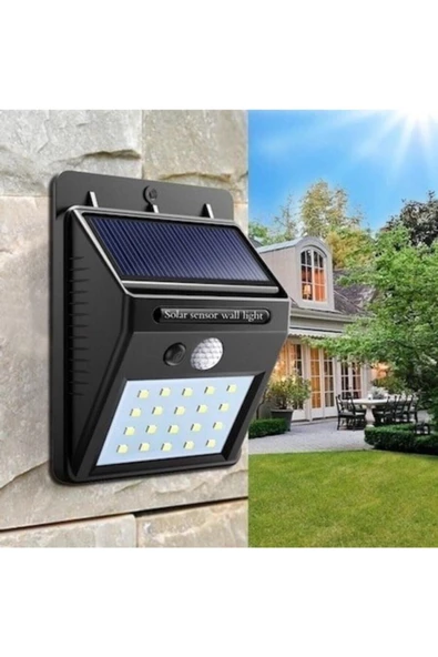 Pazariz Güneş Enerjili Hareket Sensörlü Bahçe Balkon Lambası Led Lamba ürün görseli 1