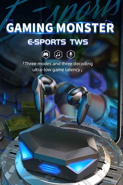 Pazariz Bluetooth Oyucu Kulaklığı G20 Son Sürüm Düşük Gecikmeli Siyah Gaming Kulaklık - 3
