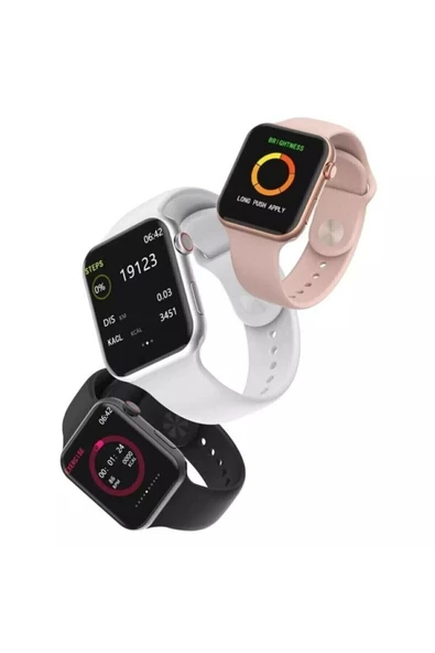 Pazariz Yeni Nesil Şık Tasarımlı Beyaz Watch 6 Series Akıllı Saat - Resim 3