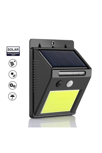 Pazariz Fotoseli Led Lamba Işık Sensörlü Güneş Enerjili Solar Duvar Kapı Kamp Bahçe