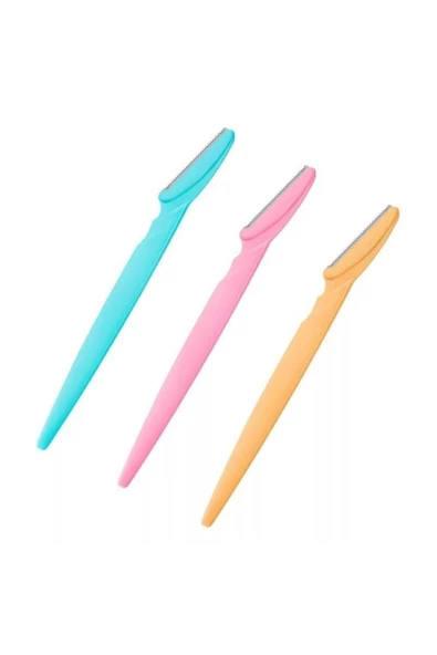 Pazariz 3 Lü Yüz Jileti Kaş Usturası Ve Kaş Makası - 3