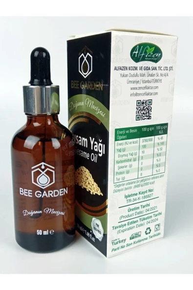 Pazariz Susam Yağı Saf Yağ Soğuk Sıkım 50ml - 2