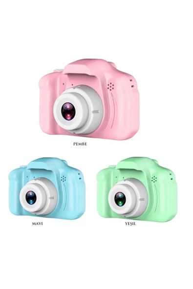 Pazariz Mini 1080p Hd Kamera Çocuklar Için Dijital Fotoğraf Makinesi 2.0 Inç Ekran 720-1080p Pembe R - 3