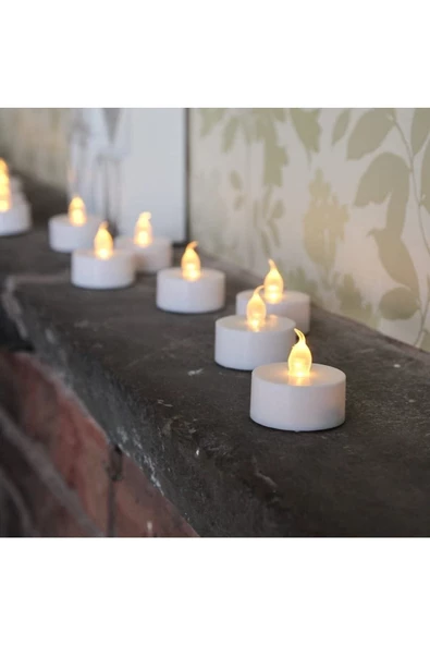 Pazariz Pilli Led Mum - 4 Adet - Resim 2