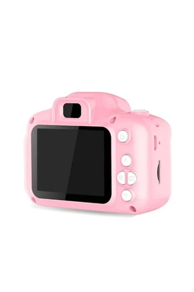 Pazariz Mini 1080p Hd Kamera Çocuklar Için Dijital Fotoğraf Makinesi 2.0 Inç Ekran 720-1080p Pembe R