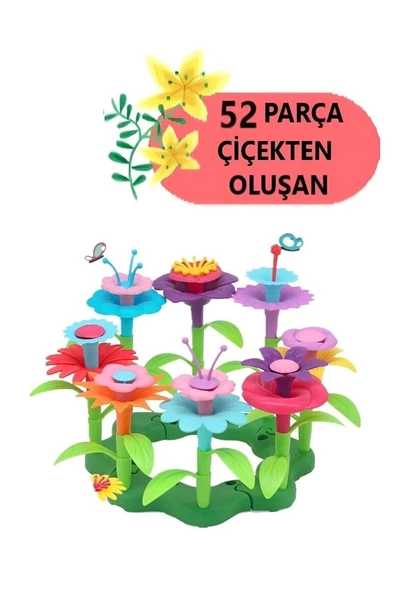 Pazariz 52 Parça Bahçe Çiçek Yapım Seti - 3