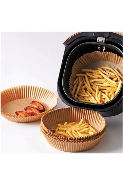 Pazariz 50 Adet Airfryer Pişirme Kağıdı Hava Fritözü Xiaomi Philips Yağsız Tefal Kumtel Mi Kağıt - 2