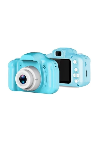 Pazariz Unisex Çocuk Mavi Mini 1080p Hd Kamera Için Dijital Fotoğraf Makinesi