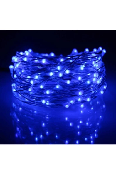 Pazariz 5mt Peri Mavi 50 Led Pilli Noel Parti Yılbaşı Ağaç Dekoratif Aydınlatma Lambası Animasyonlu Süsleme ürün görseli 1