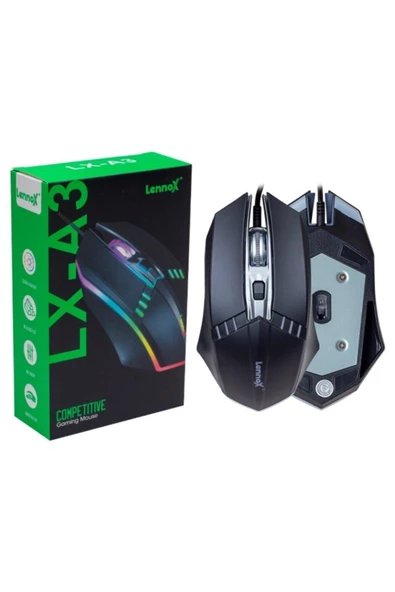 Pazariz Lennox Lx-a3 Rgb Kablolu Gaming Oyuncu Mouse - 3