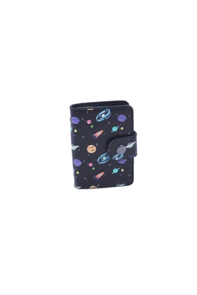 Pazariz Kadın Siyah Suni Deri Cüzdan Kartlık ürün görseli 1