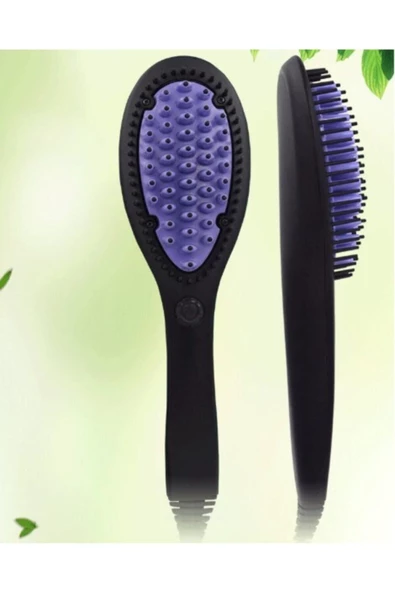 Pazariz Elektrikli Seramik Saç Düzleştirici Fırça Profesyonel - 3