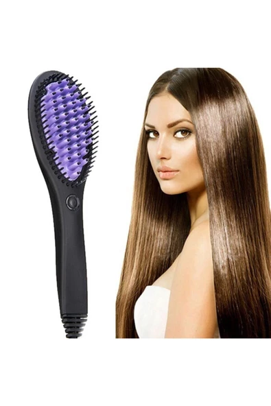 Pazariz Elektrikli Seramik Saç Düzleştirici Fırça Profesyonel - 2