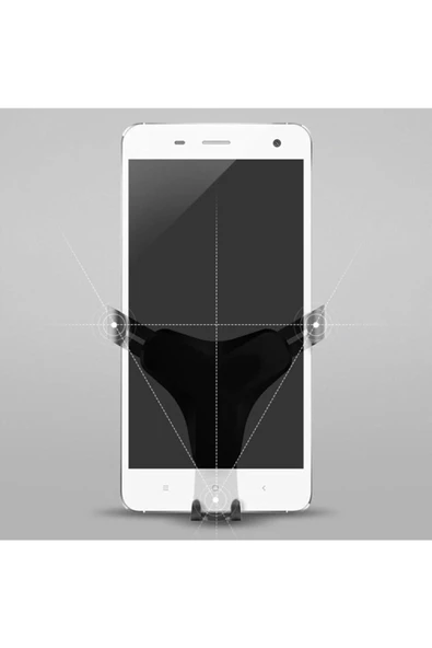 Pazariz Araç Içi Telefon Tutucu - Gold Meizu M3 Note Uyumlu - Resim 3