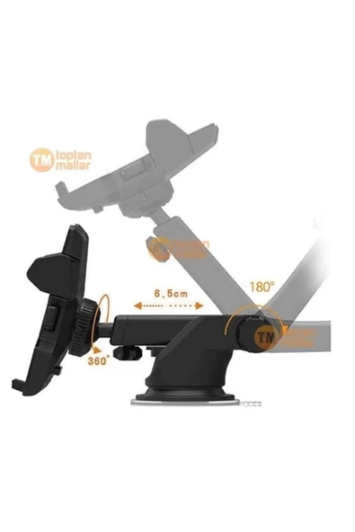 Pazariz Uzayabilen Araç Telefon Tutucu Samsung A8+ 2018 Uyumlu - Resim 2