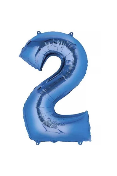 Pazariz 40 Inç 100 Cm Mavi Folyo Rakam Balon 2 ürün görseli