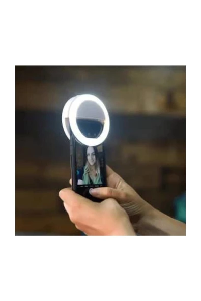 Pazariz Genx Selfie Işığı 3 Kademeli Led Aydınlatma Telefon Aparatı - Pembe ürün görseli 1