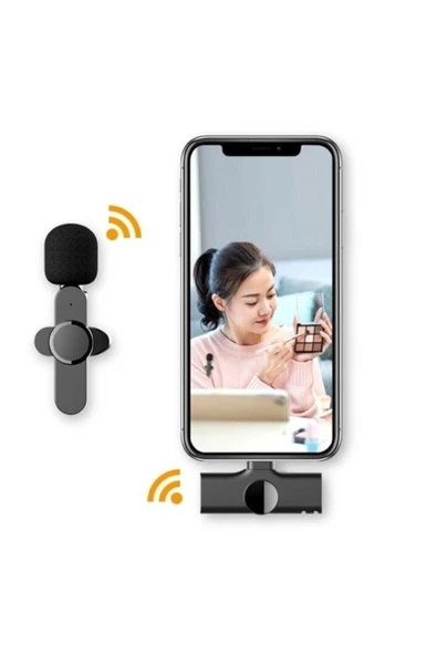 Pazariz Iphone - Android Uyumlu  Telefon Girişli Bluetooth Yaka Mikrofonu Wireless Bluetooth