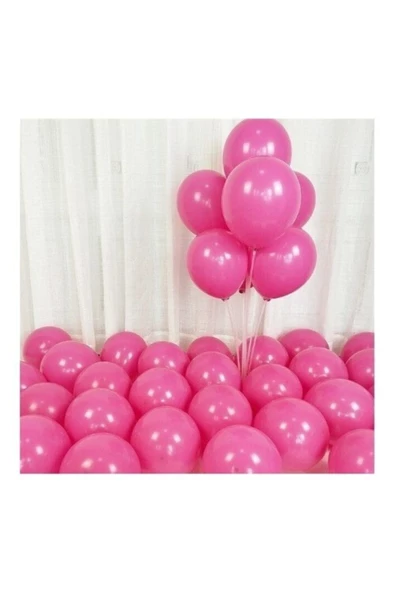 Pazariz 12 Inç Standart Boy Balon 20 Adet Şeker Pembe