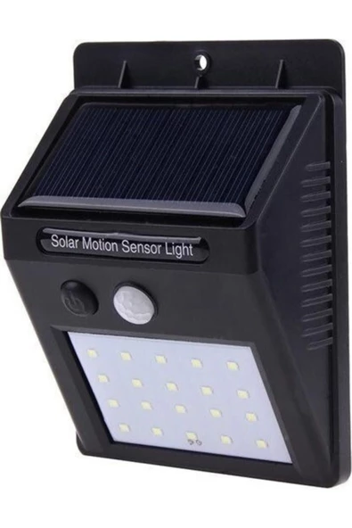 Pazariz Fotoseli Led Lamba Işık Sensörlü Güneş Enerjili Solar Duvar Kapı Kamp Bahçe 2 Ad