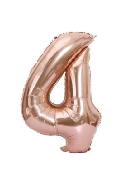 Pazariz 34'' 80 Cm Rose Gold Bronze Folyo Rakam Balon 4