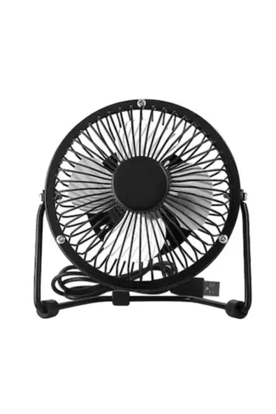 Pazariz Usb Fan Usb Vantilatör Usb Mini Fan Masaüstü Taşınabilir Metal Pervane Mini Vantilatör