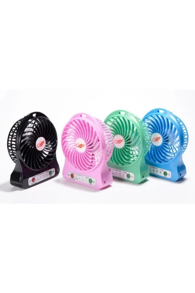 Pazariz 3 Kademeli Masa Üstü Ve Araç Şarjlı Mini Vantilatör Fan Pervane - Resim 2