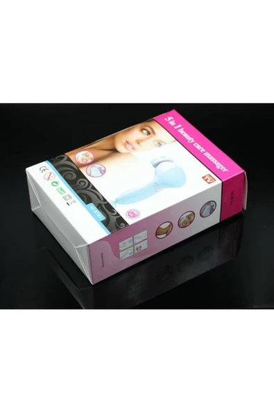 Pazariz 5 In 1 Pilli Yüz Temizleme,masaj Ve Peeling Fırça Seti - Resim 3