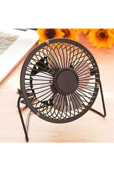 Pazariz Masa Üstü Usb Fan Soğutucu Vantilatör Klima Metal Serinletici Fan Metal