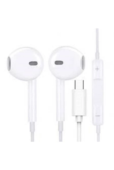 Pazariz Unisex Beyaz Kablolu Kulakiçi Kulaklık Type-c - 3