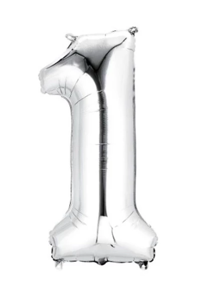 Pazariz 40'' 100 Cm Gümüş Folyo Rakam Balon 1 ürün görseli