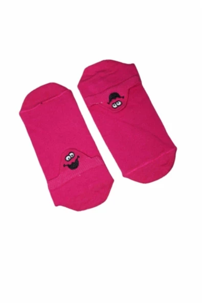 Pazariz Emojili Çorap Fuşya 5li ürün görseli 1