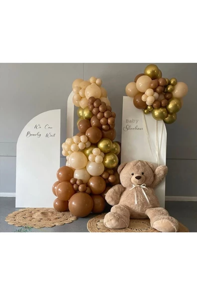 Pazariz Krom Gold Karamel Ve Sütlü Kahve Balon Zinciri 100 Adet