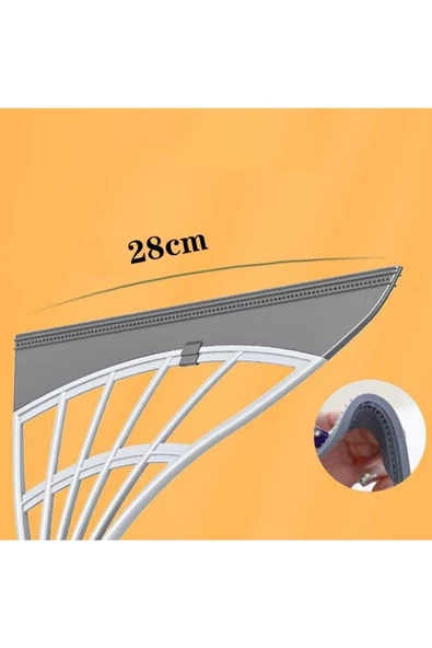 Pazariz Çok Fonksiyonlu Sihirli Süpürge Banyo Zemin Silecek Cam Çekçek Süpürme Saç Silecek Kazıyıcı - Resim 2