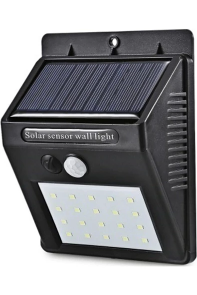 Pazariz Solar Güneş Enerjili 20 Led 1w Ledli Bahçe Aydınlatma Dış Mekan Lambası Hareket Sensörlü ürün görseli