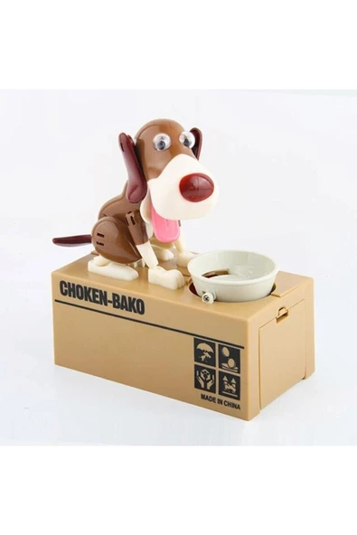 Pazariz Açgözlü Köpek Kumbara Para Kutusu Otomatik Pilli ürün görseli 1