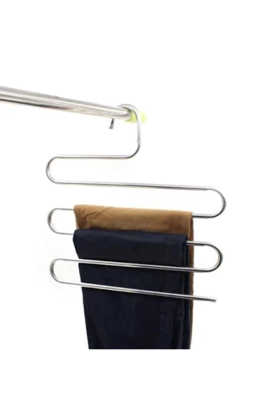 Pazariz Pazarız 5 Katlı Metal Düzenleyici Askı Pantolon Bluz Elbise Eşarp Askısı - Resim 2