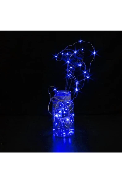 Pazariz 3 Adet 10 Metre 100 Ledli Mavi Peri Led Yılbaşı Hediyelik - Resim 3