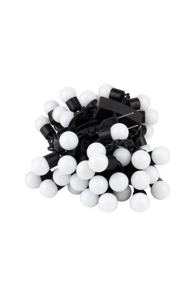 Pazariz 3 Adet Top Led Günışığı 5 Mt Yılbaşı Siyah Kablo - Resim 2