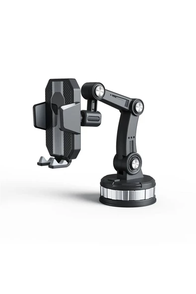 Pazariz Araç İçi Süper Vantuzlu Telefon Tutucu Dönerli Torpido ve Cam İçin Ayarlı Tutucu Güçlü Kaliteli - 2