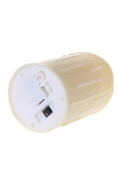 Pazariz Alevli Led Mum Hareketli Alev Görünümlü Atif Mum - 3lü Set - Resim 3