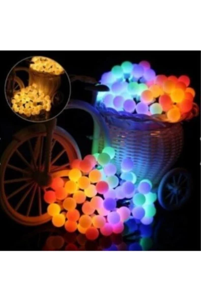 Pazariz 3 Adet Top Led Rgb 5 Mt Animasyonlu Yılbaşı Süsü ürün görseli 1